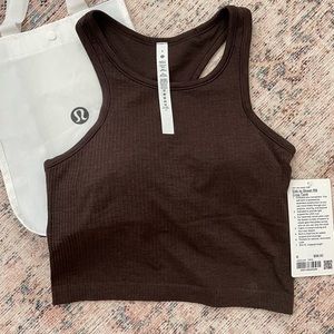 NWT Lululemon French Press Ebb to Street Cropped Tank | Size 6 | RARE